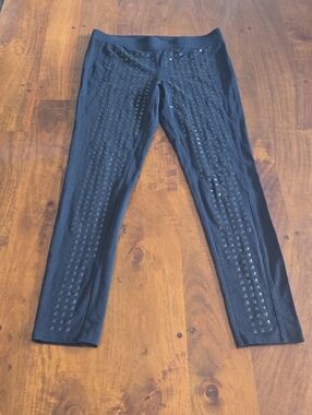 Express Black Studded Leggings Size Small
